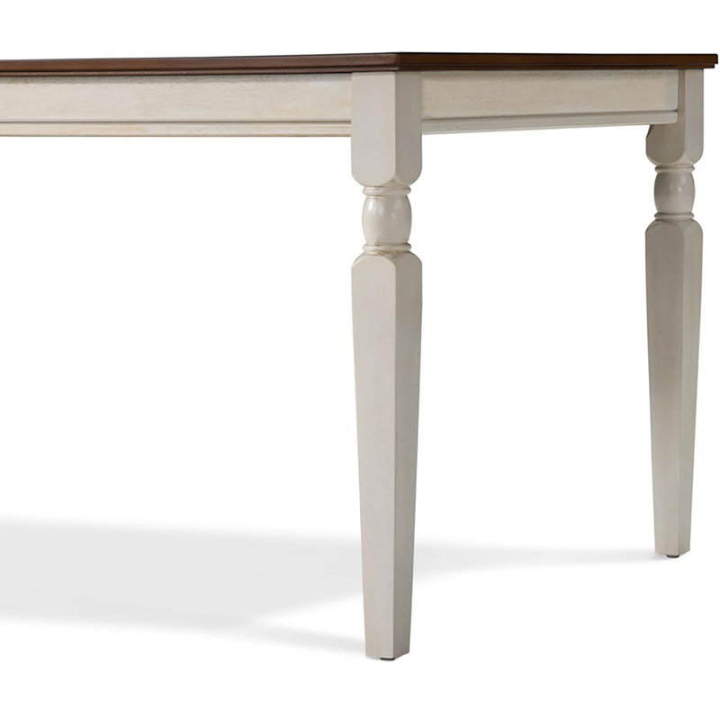 Provence 62" White Reclaimed Wood Dining Table