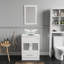 Ensemble de meuble-lavabo simple autoportant 24 po avec miroir et lavabo Bevilacqua