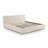  Cream Jacquard Pattern King Bed