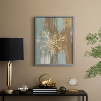 «Christmas Holiday Art CLXVI», reproduction d'art encadrée - bois massif