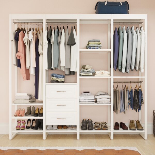 Closets by Liberty Home Storage And Org. 91.31'' Closet System ...