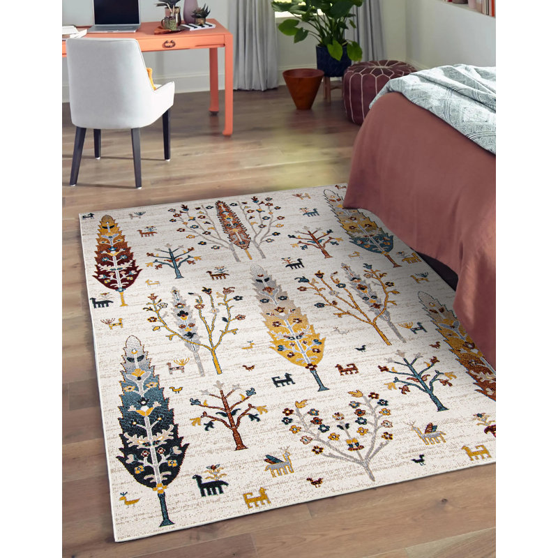 Riayn Indoor Rug, Rectangle 5' x 7'