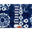 noué à la main de conception unique 6 pi 2 po x 9 pi Tapis décoratif bleu