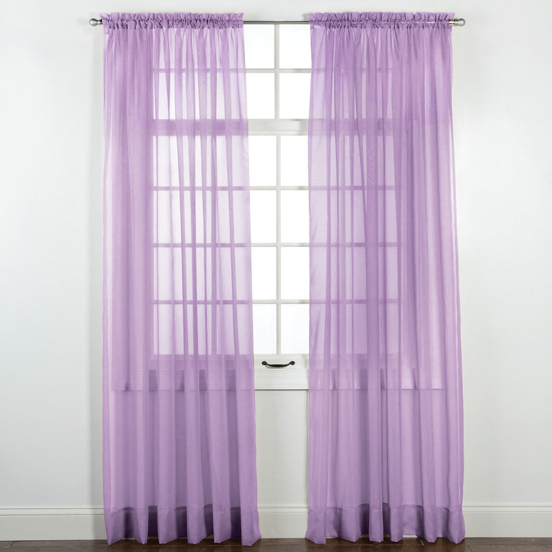 Winston Brands Elegance Polyester Sheer Curtain Single Panel