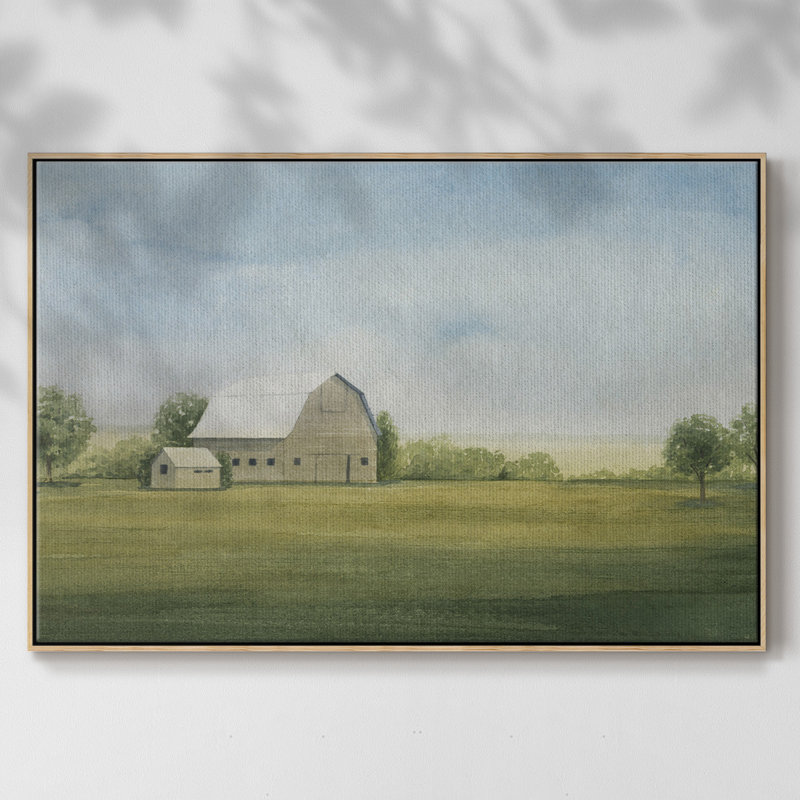 «Grove Farm II», reproduction sur toile encadrée, H 17 po x l 25 po x P 2 po, Naturel