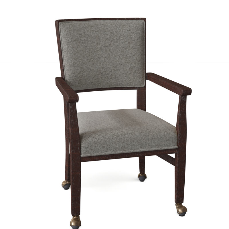 Dilworth Upholstered Arm Chair, Espresso, 3029 Natural