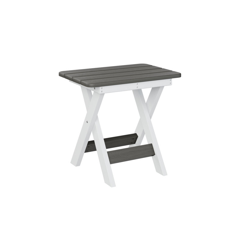 Folding End Table, Coastal Gray