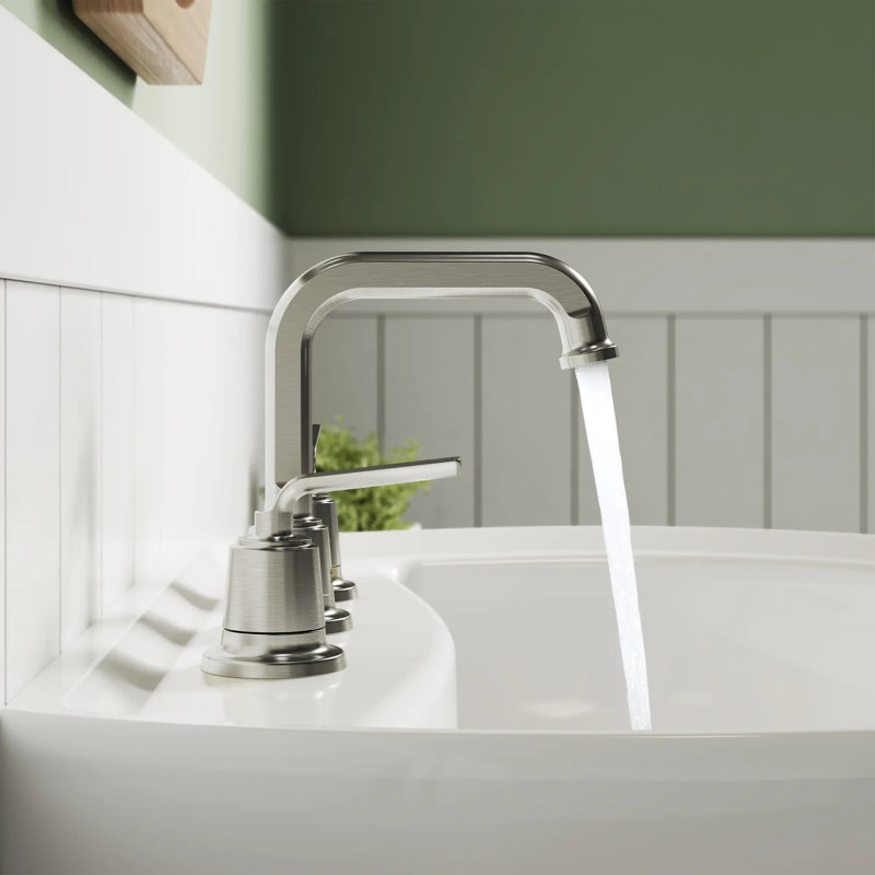 American Standard Kenridge Robinet de salle de bain à large entraxe en nickel brossé