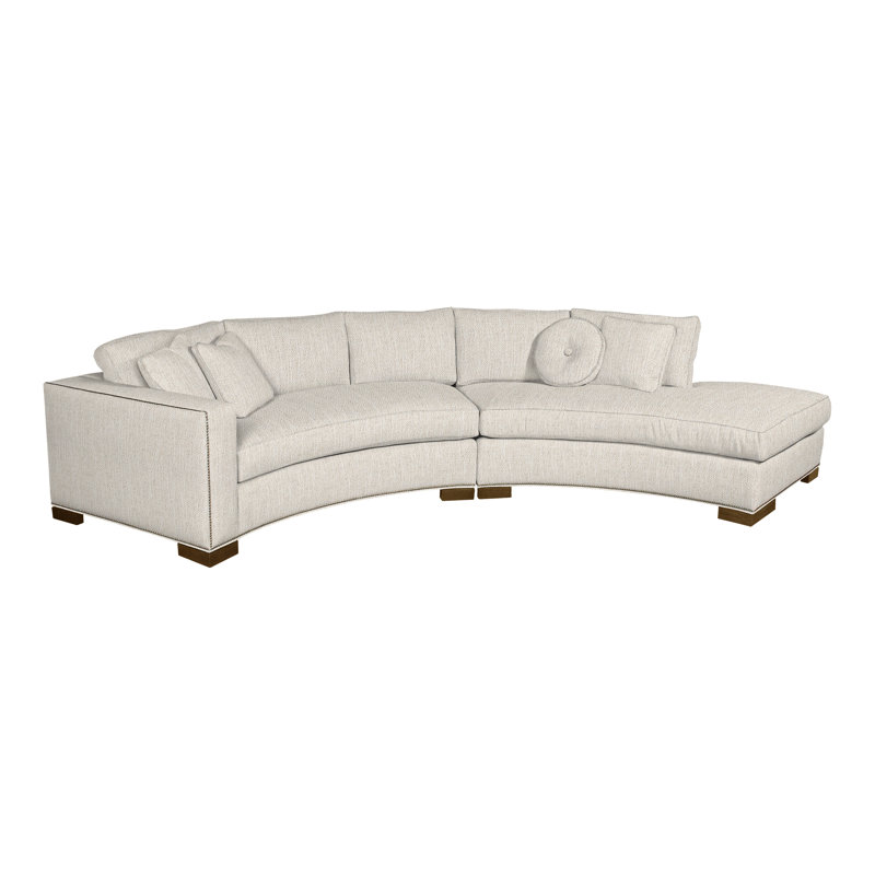 Michael Weiss 2-Piece Curved Sectional, Yes, Ozark Marina, Navajo