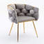 Fauteuil rembourré en velours-956580114