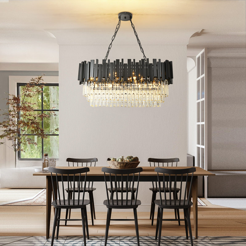 Abriyana 8 - Light Empire Chandelier with Crystal Accents