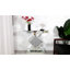 80cm Glass Top Console Table and Rectangle Wall Mirror Set