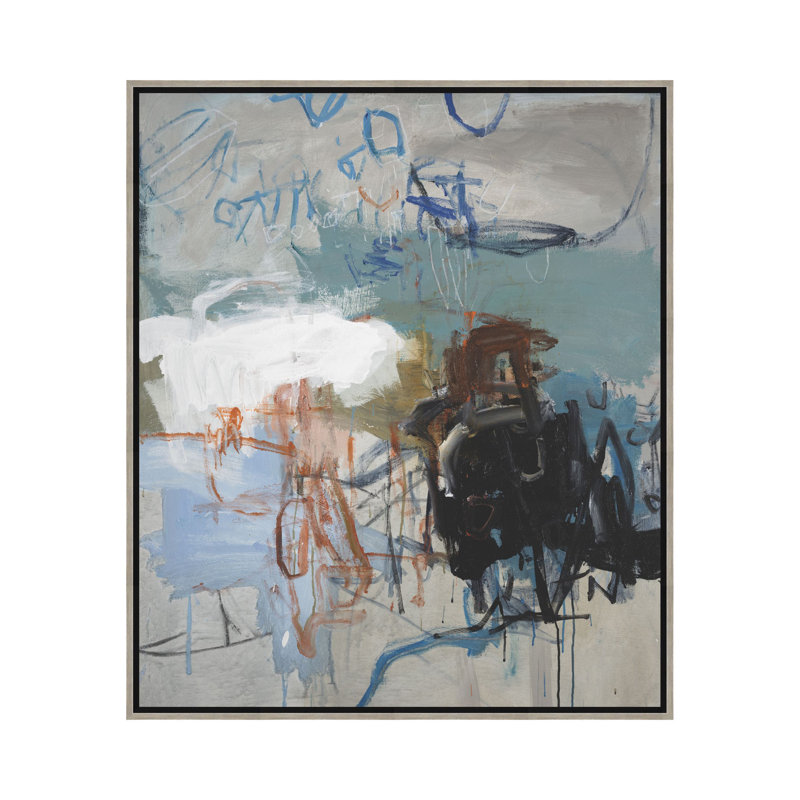 «Slated Expression 1» par Studio L57 Contempo, reproduction d'art sur toile, H 61,7 po x l 52,7 po