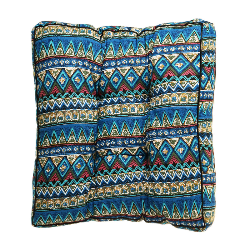 Coussin de siège d'extérieur, Bleu, H 4 po x l 20 po x P 20 po