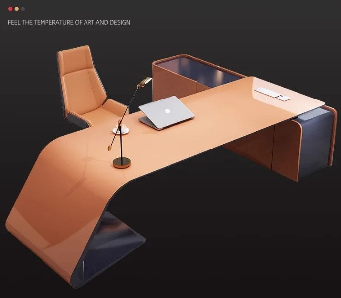 Chilmonik L-Shaped Executive Desk, 75cm H x 280cm W x 90cm D