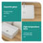 Lavabo de salle de bain rectangulaire en céramique blanche 19,63 "X 13,69"