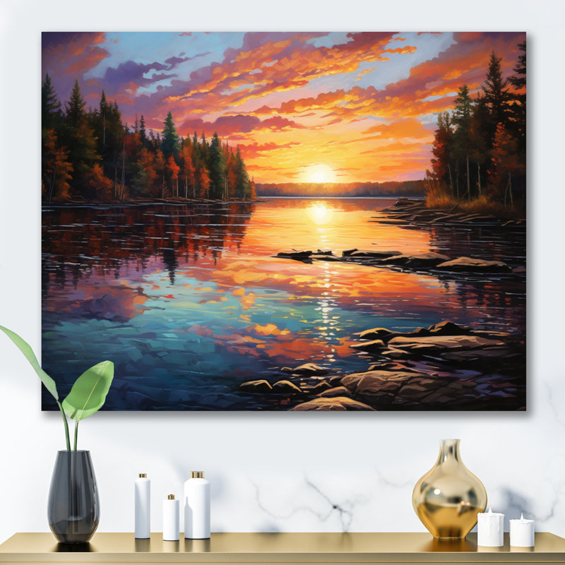 Canada Morning Reflections I sur impression sur toile, Toile tendue, H 30 po x l 40 po x P 1,5 po