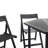 Lagarde Hexagon 4-Person 40.9'' Long Dining Set-1560860537