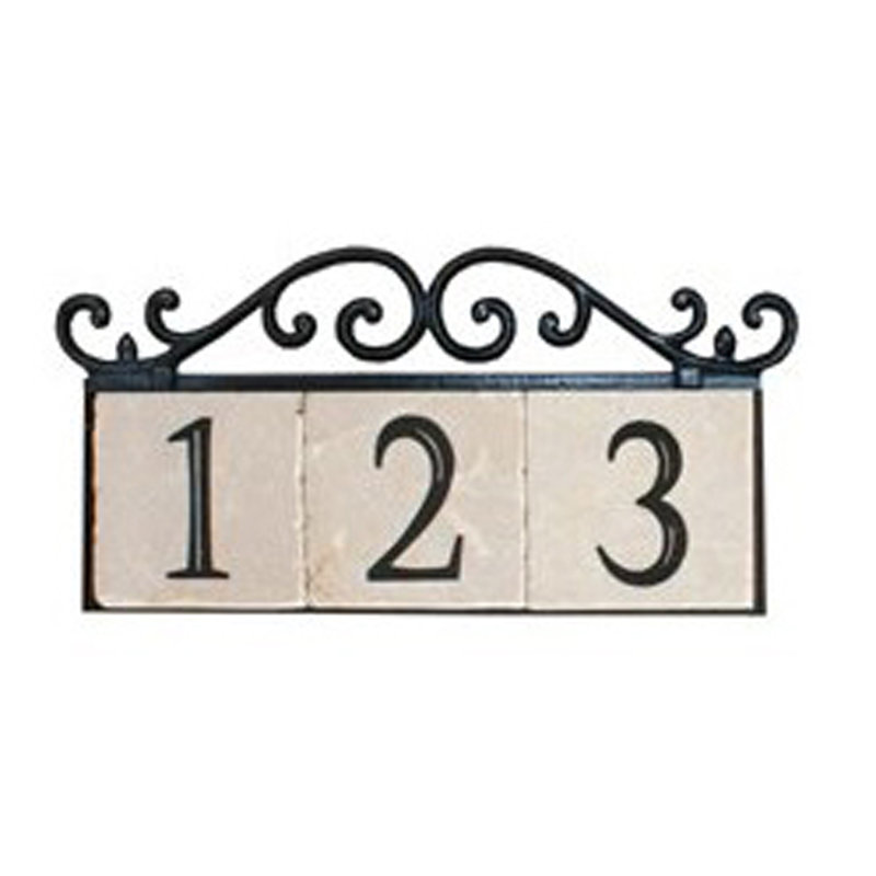 Geogia Rectangle Address Plaque Frame