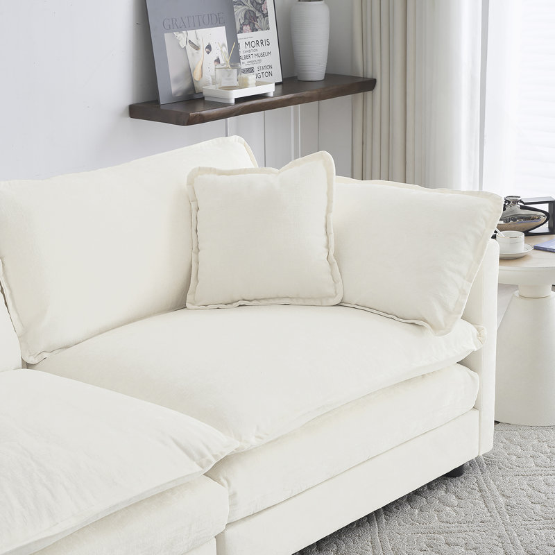 Comfort U - Shaped Couch: Reversible Chaise, Modular Large U - Shape, Double Extra Ottomans
