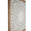 Décoration murale carrée en bois sculpté rétro