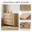 Allye Rustic 4 - Drawer Dresser with Wooden Base for Bedroom and Living Room