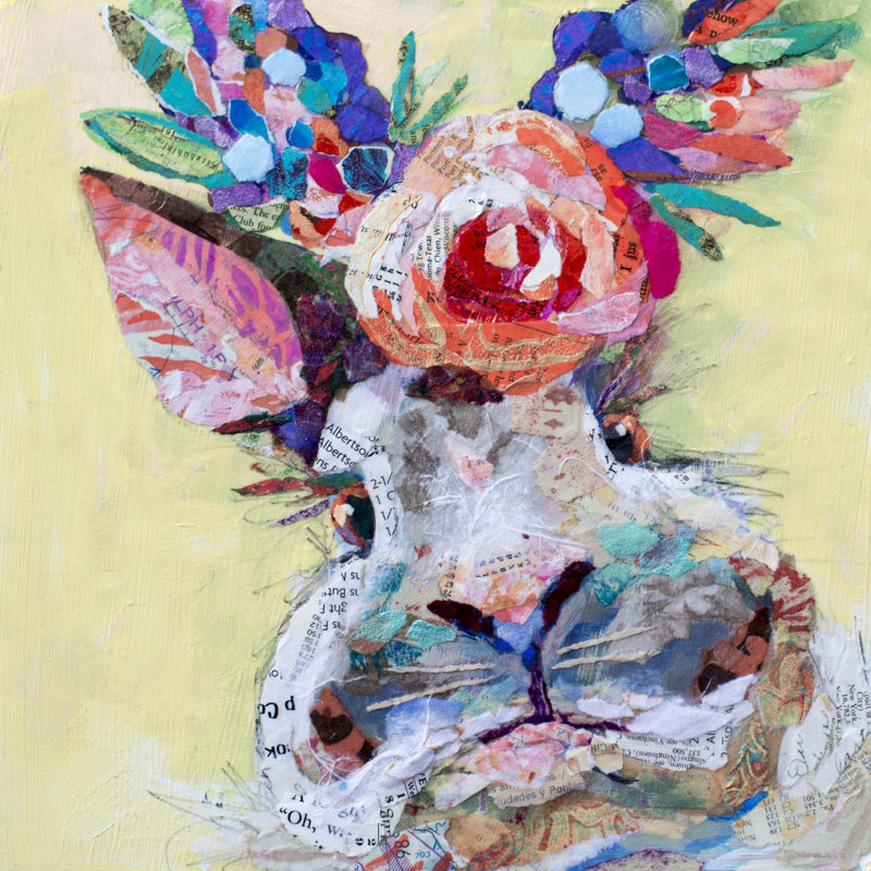 Hip Hop Floral by Elizabeth St. Hilaire - Wrapped Canvas Print, 51cm H x 51cm W