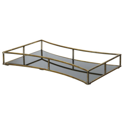 Tathana - Mirror Tray - Antique Brass - 24" x 4" x 14"