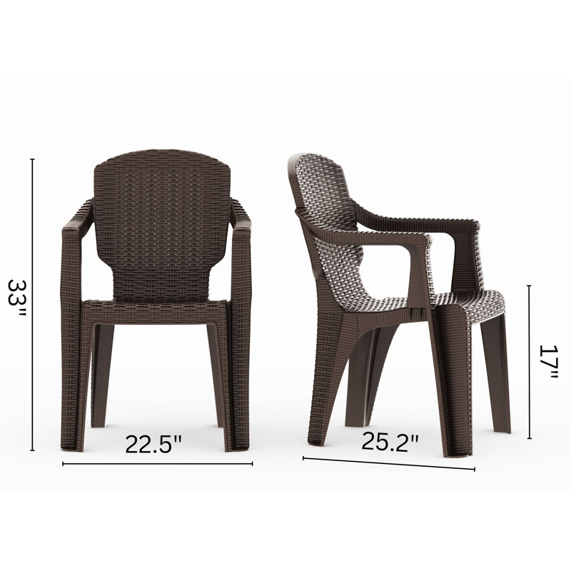 Klea 2 - Person Patio Dining Set with Square Table