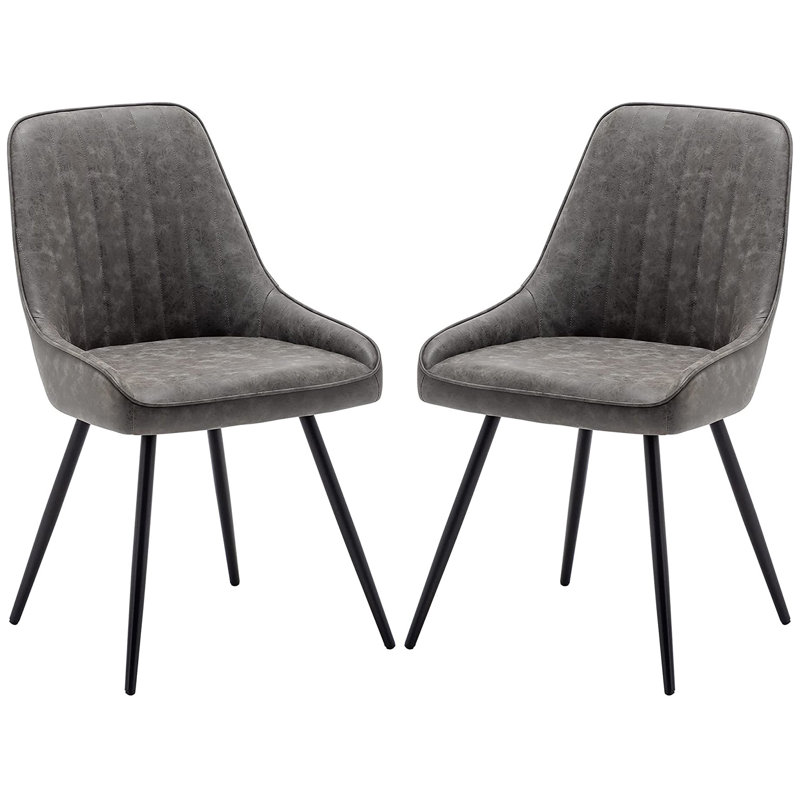 Eural 16.9'' H Upholstered Dining Chair, Gray