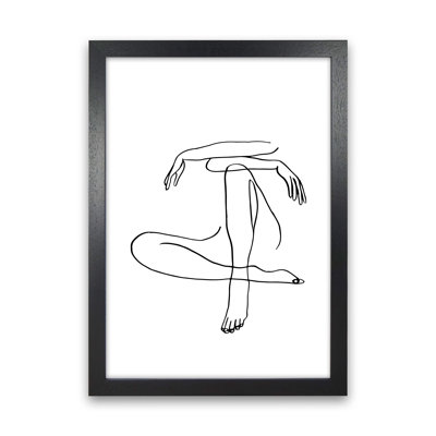 Sitting Legs Arms Crossed - Print