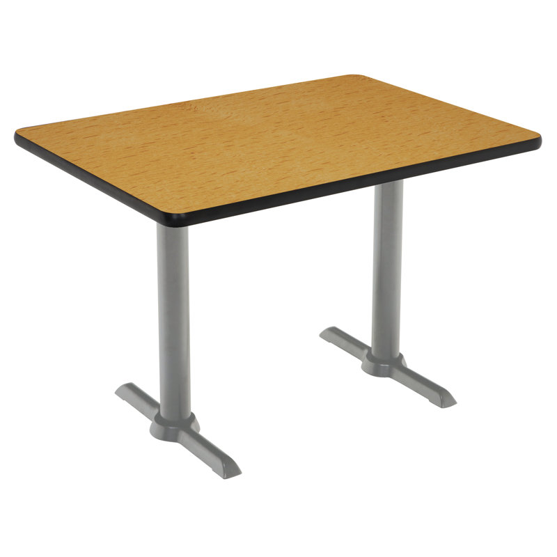 Table de vestibule Mode, Chêne moyen, 29" H x 30" L x 48" D, argent