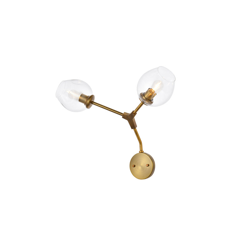 Graziano Armed Sconce, Brass