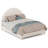 Jodiel Arched Boucle Upholstered Bed Frame-119008453-88745854