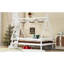 Lit plateforme simple avec escalier, structure de lit simple en bois massif, profil bas et design amusant enfantin-1850116305-1850116304