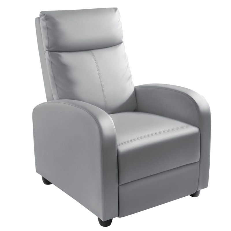 Recliner Chair with Lumbar Support, Grey