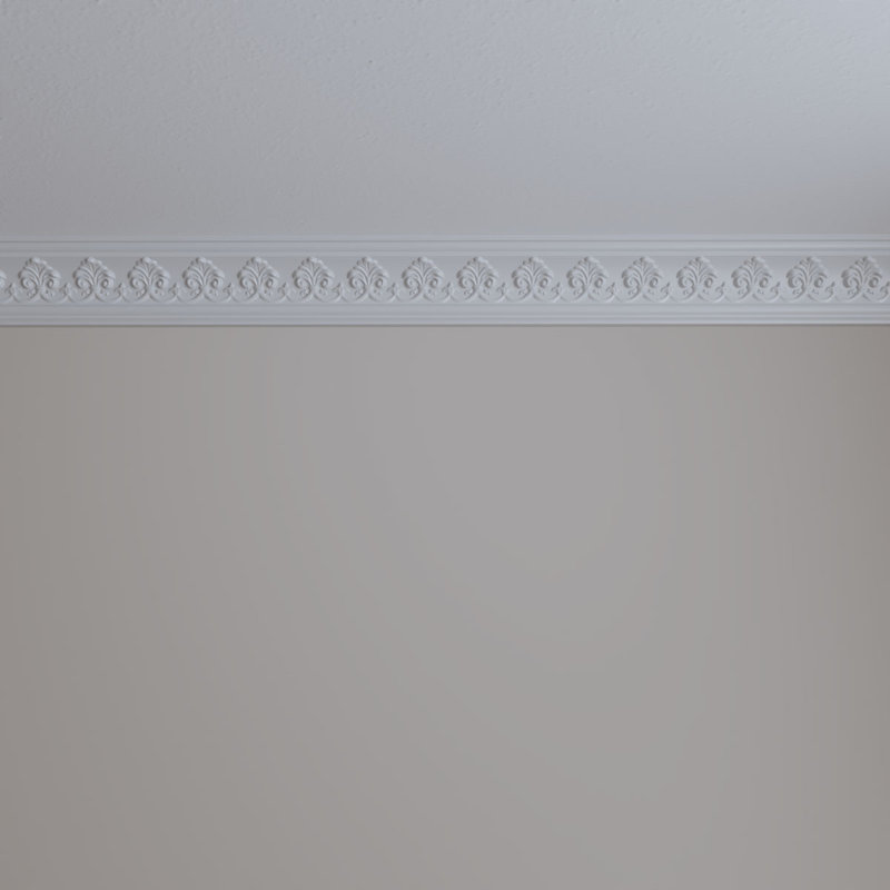 Hampshire 94.5" White Polyurethane Crown Molding