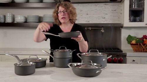 Cuisinart GreenGourmet 12-Piece Hard Anodized Cookware Set, Black
