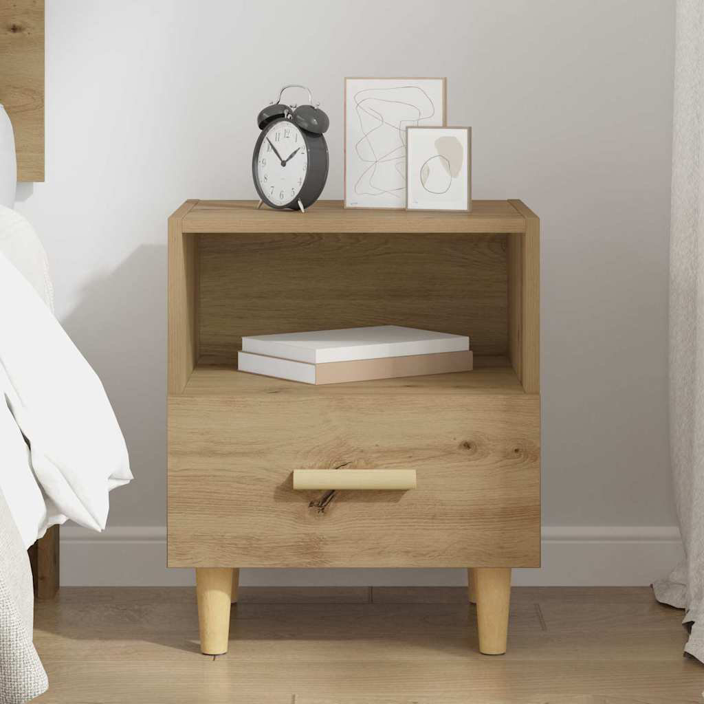 40cm W Manufactured Wood Bedside Table