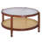Provins Solid Wood Coffee Table, Glass Top Coffee Table