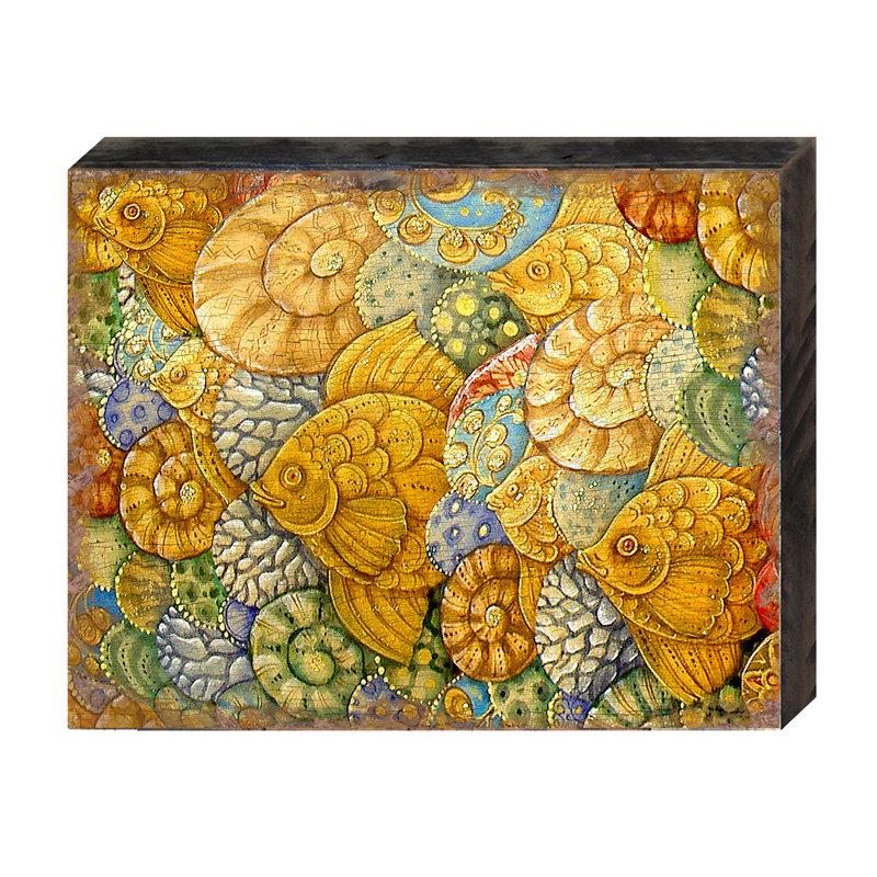 Bloc en bois poisson Sonnenberg, H 9 po x l 12 po x P 1 po