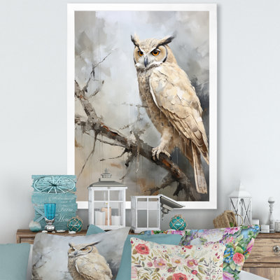 " Wise And Watchful Majestic Owl II "