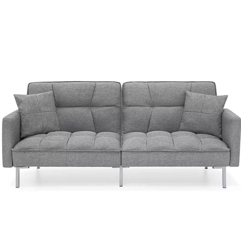 Cordlandt 75.5'' Upholstered Convertible Sofa, Dark Gray 100% Polyester