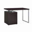 Space-Saving Office Desk, 2 Drawers + File Cabinet, Silver Metal Frame, Reversible Setup, Legal/Letter File Storage