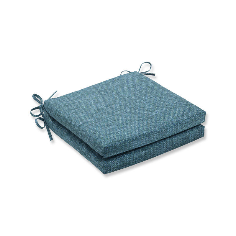 Outdoor 3'' Dining Chair Cushion, Blue Polyester