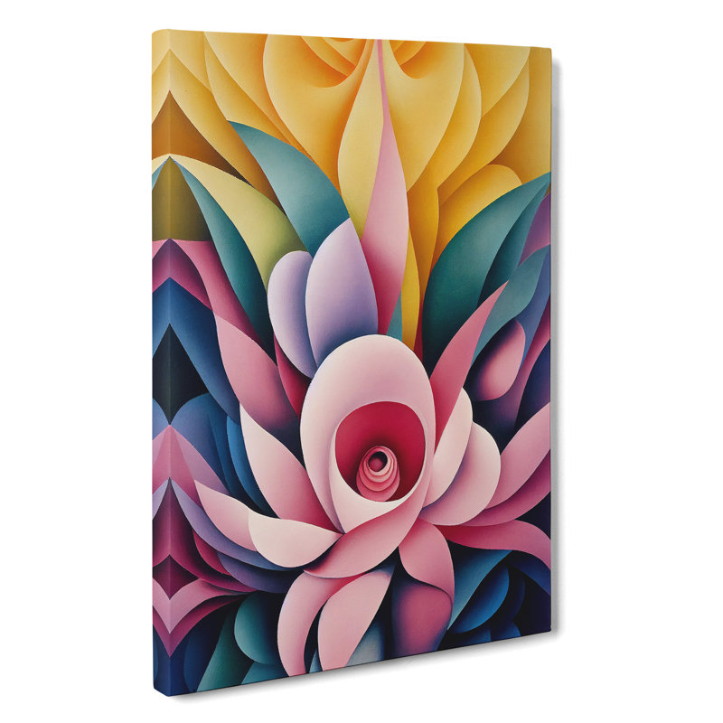 Hypnotic Flowers Abstract - Wrapped Canvas, 50cm H x 35cm W x 3cm D