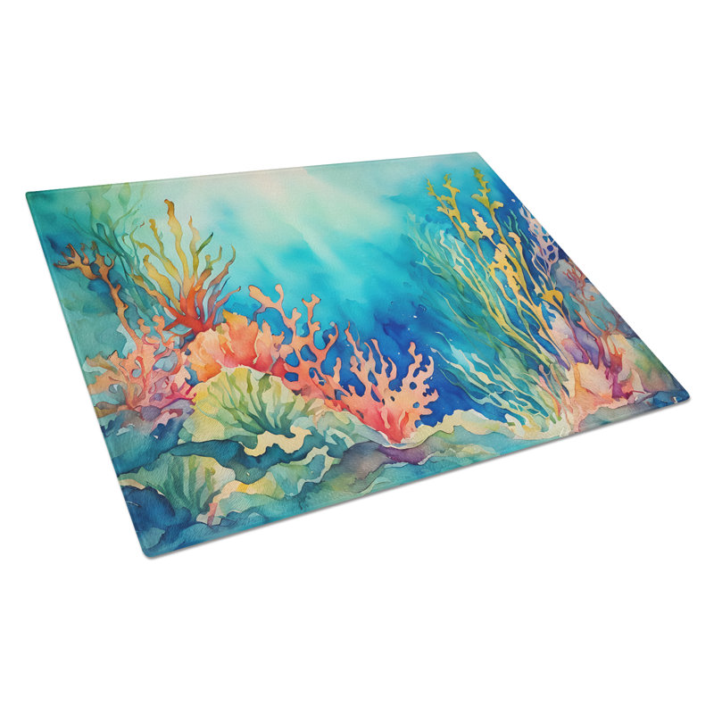 Seaweed Glass Cutting Board Large