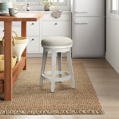 Bettee Upholstered Swivel 25" Counter Stool