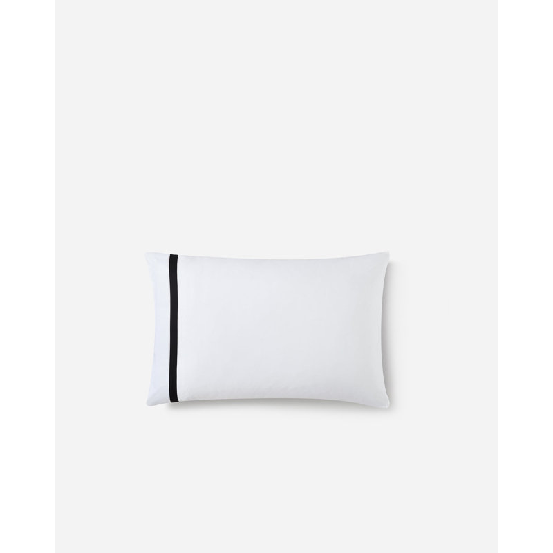 Frame Pillow Case, King / Cal King Pillowcases, White/Black