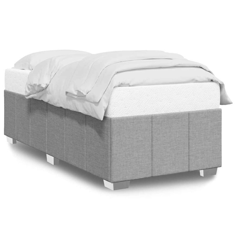 Structure de lit Latitude Run® sans tissu pour matelas, Gris clair, Très grand simple